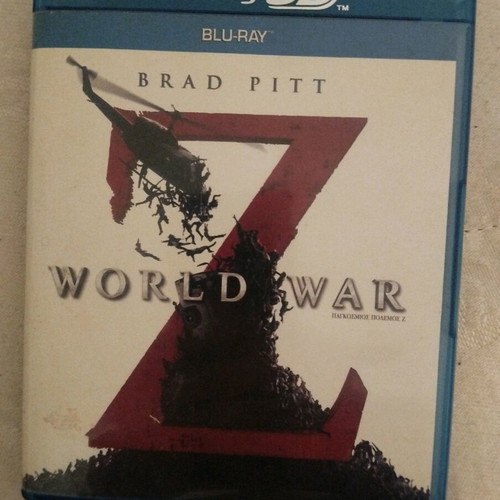 Blu Ray 3D World War Z like new, thriller