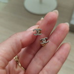 Silver stud earrings