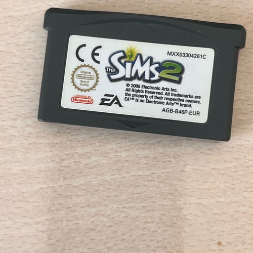 Sims 2 Nintendo Game Boy cartridge used