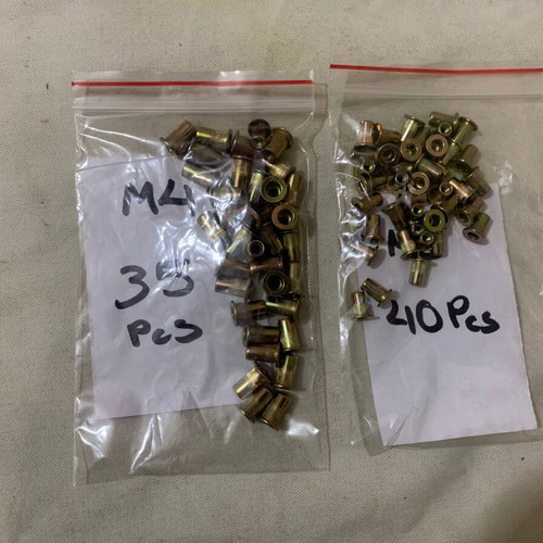 Metal Threaded Rivet Set like new