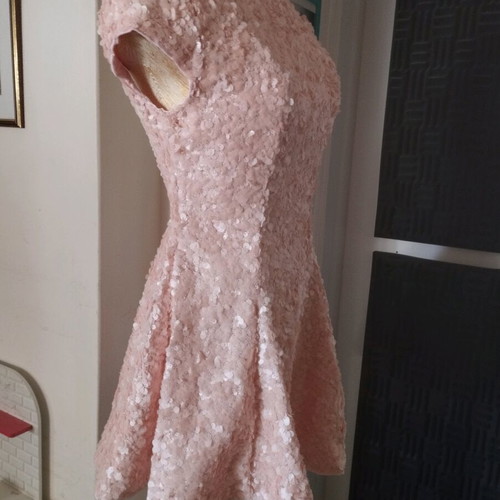 Missguided dress with sequins like new, size S, pink