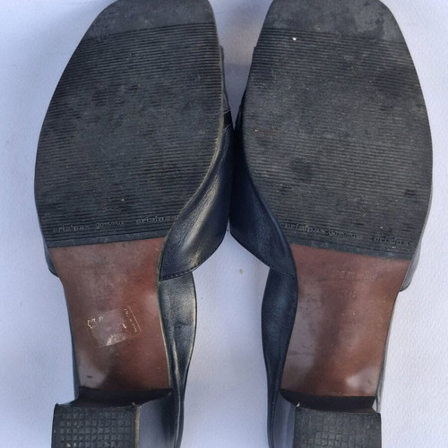 Leather mules 38 Moda Confort made in Italy like new