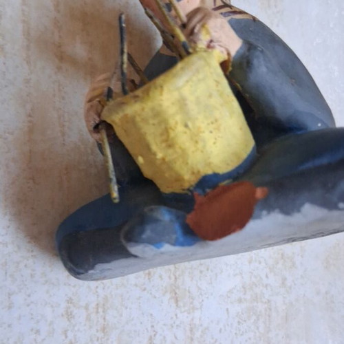 Ceramic figure by N Kourtzis from Agiasos Lesvos, used