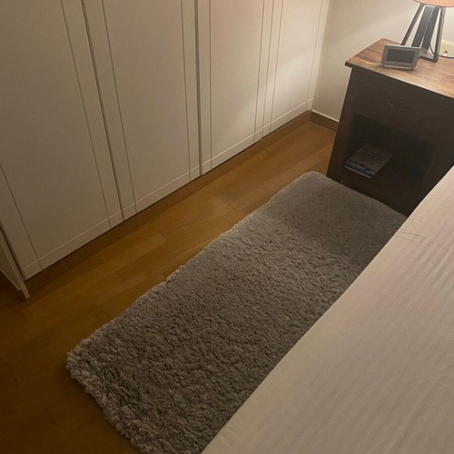 Runner rugs like new 70x140 cm gray with thick pile