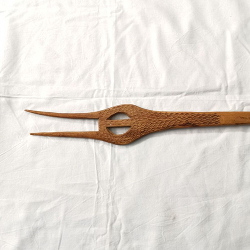 Wooden Small Spindle for Hair Twisting 1950s used