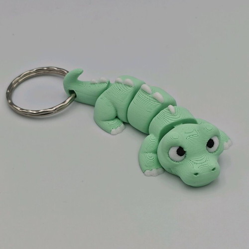 Animal keychains new, set of 6 3D articulated