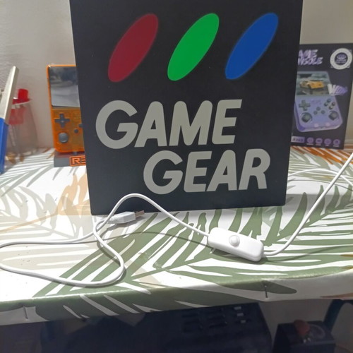Game Gear Lighted Sign new, USB powered retro style