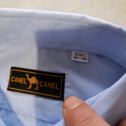 Camel men's shirt XXL like new, classic light blue