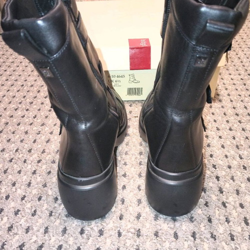 Högl leather biker boots, size 40, black