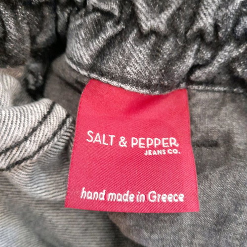 Salt & Pepper "Carla Grey Pearl" Paperbag Denim Shorts (Αφόρετο) – No 26