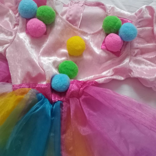 Clown costume for girl one year old like new