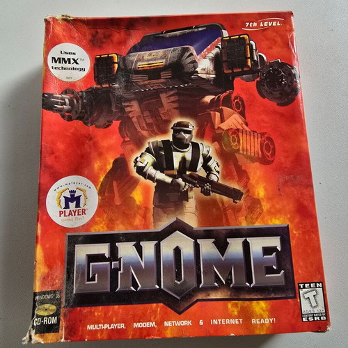 Gnome PC game used big box 1996 with box damage
