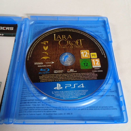Lara Croft and the Temple of Osiris PS4 game like new