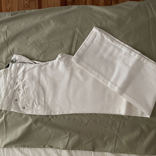 White denim pants Benetton, like new, size S