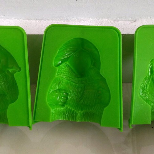 German molds for making gnomes and elves new, vintage