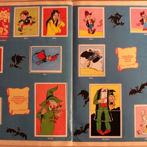 Panini 1988 Dandy Beano sticker album used, complete