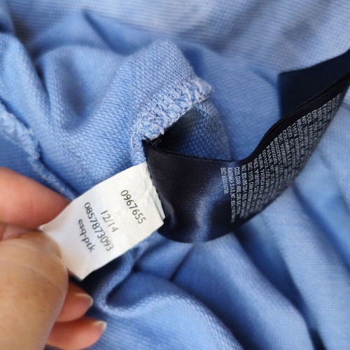 Tommy Hilfiger polo shirt like new, blue and white, size S