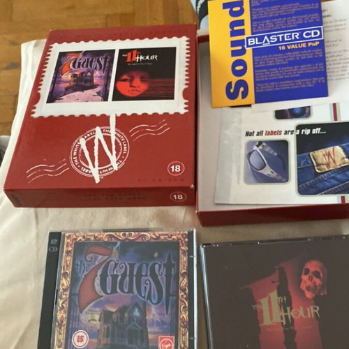 The White Label Doubles PC Big Box with The 7th Guest and The 11th Hour like new