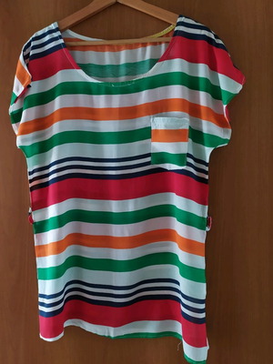 Women's summer blouse used with belt loops