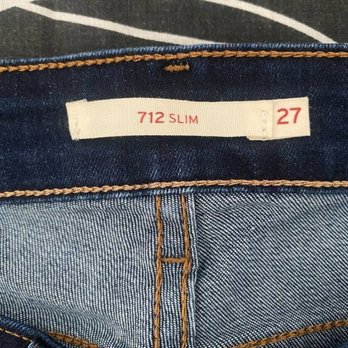 Levi's 712 Slim jeans W27 dark blue denim like new
