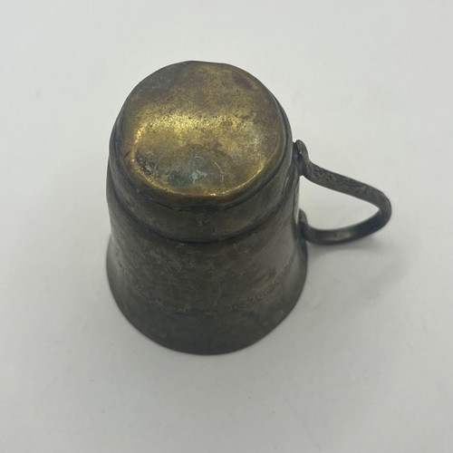 Bronze decorative cup used, height 7cm