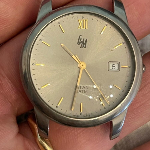 Men's titanium watch used