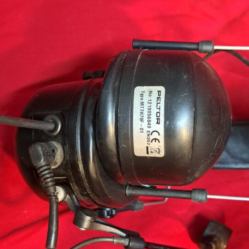 Peltor MT7H79F headset with microphone used, wired connection