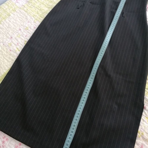 Sleeveless Dress L New Black with Subtle Stripe