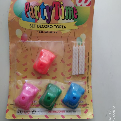Party candles new with toy bases