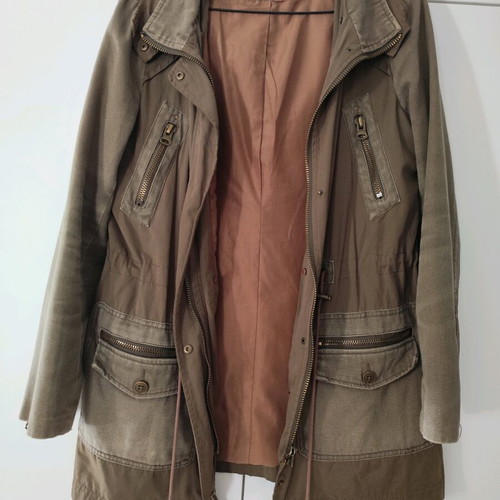 Tally Weijl jacket like new with removable vest lining khaki and brown