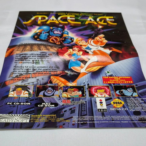Αφίσα Space Ace A4 μεταχειρισμένη σε άριστη κατάσταση