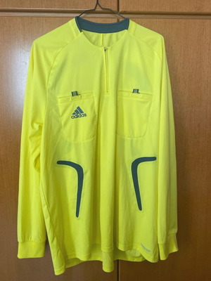 Adidas referee blouse vintage used, yellow, size XL
