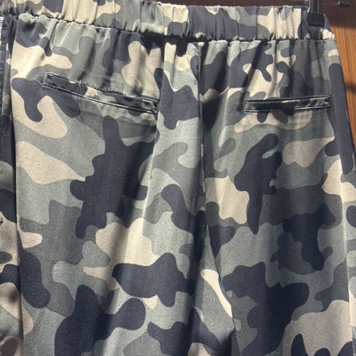 Stradivarius satin pants used, size large, slim fit, colorful