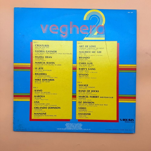 Veghera No 2 vinyl used, dance disco synth-pop compilation