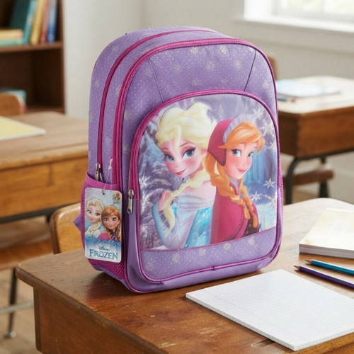 Disney Frozen school backpack with 3 compartments, new