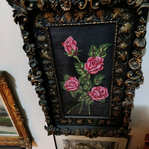 Carved wooden frame like new
