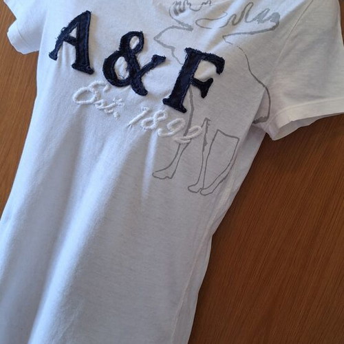 Abercrombie & Fitch Kids T Shirt size Large used, white