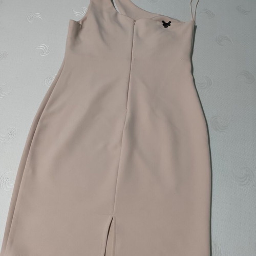 Lynne dress No 42 nude pencil one-shoulder like new