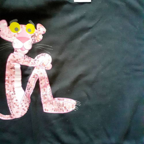 Zara women's sweatshirt used with Pink Panther embroidery