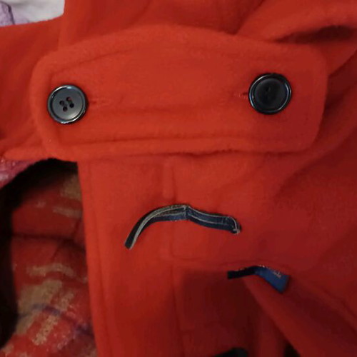 Gloverall Montgomery coat used red unisex kids 140 cm