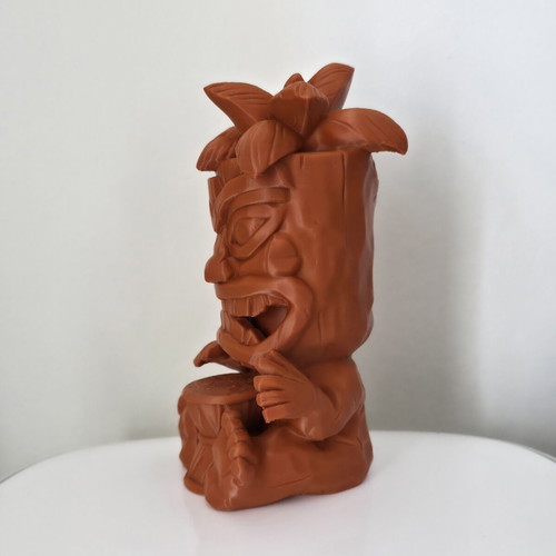 Tiki figure 3D like new with drum, 9x7x15cm
