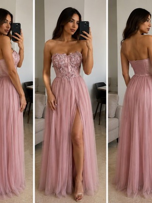 Strapless dress new with tag, size L