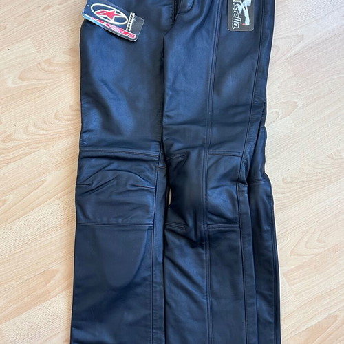 Alpine Star leather motorcycle pants new, size 42, women's