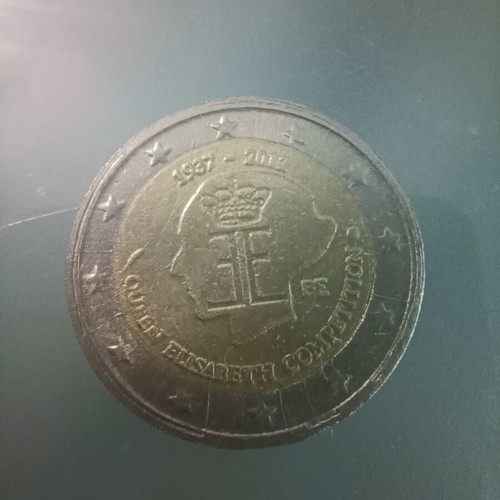 Belgium 2 euro 2012 Elizabeth coin used, circulation