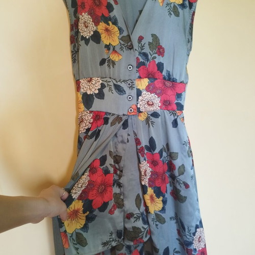 Summer floral dress Zara XS like new, colorful turquoise