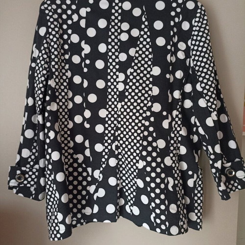 Saint Clair polka dot jacket used, size L