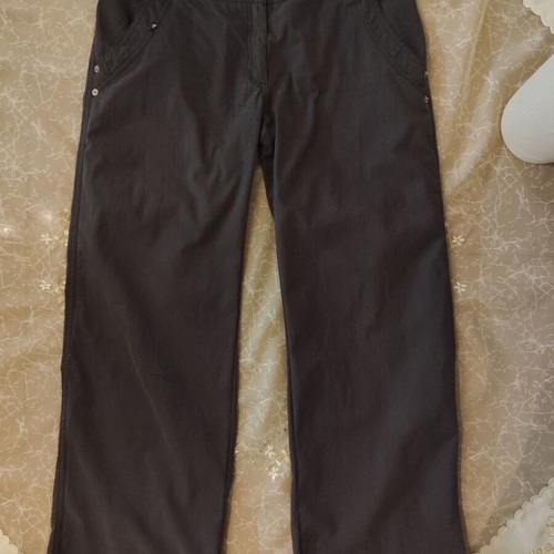Low-rise pants gray used, size L