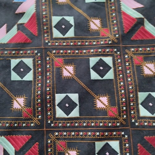 Hand-embroidered pillowcase like new, 55x55 cm