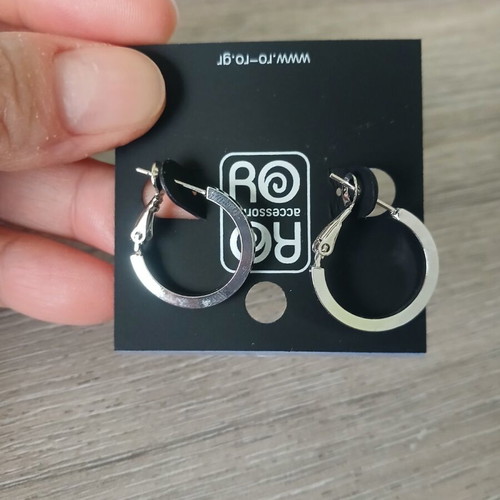 Earrings new silver from Hondos Center