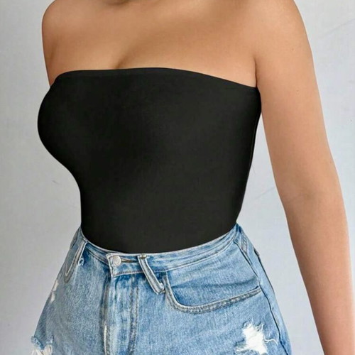 Strapless top Shein new, black, size S